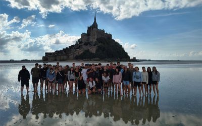 Gruppenfoto aus dem Frankreich-Austausch des Wittekind-Gymnasiums