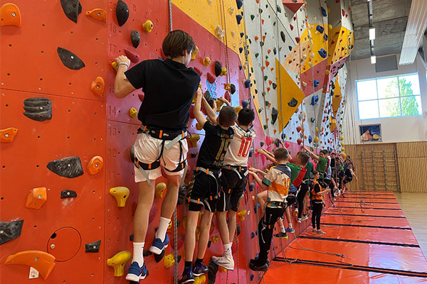 Sportliche Aktivitäten im Rahmen des Luxemburg-Projekts am Wittekind-Gymnasium